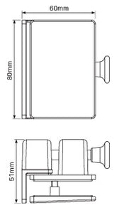 Atlantic - Glass to Wall/Post Pool Fence Latch - White Powder coated